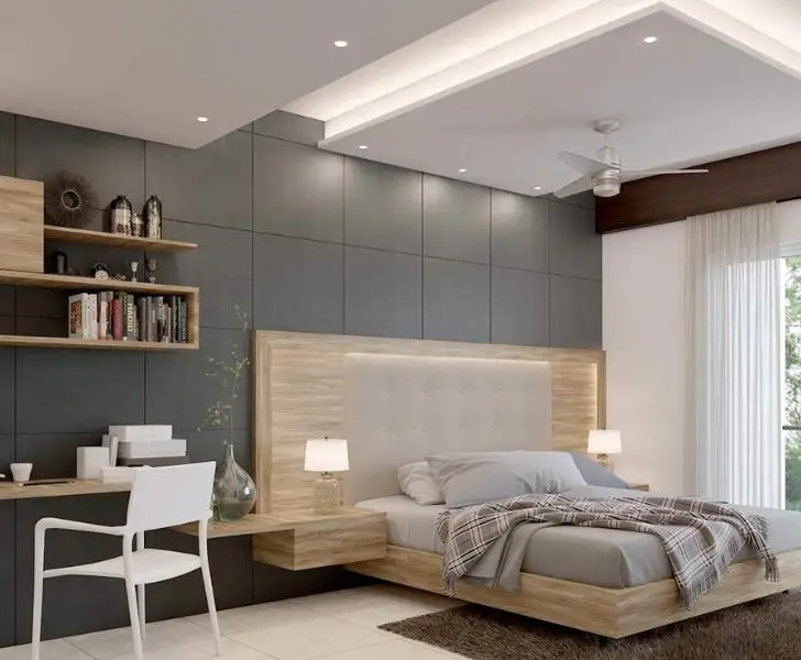 Plafon Drop Ceiling Minimalis di Kamar Tidur Sederhana